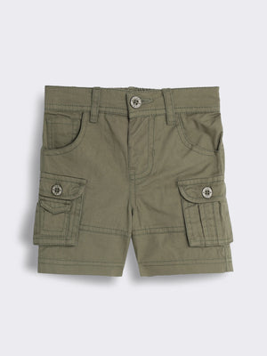 Toddler Boys Cotton Bermuda Shorts with Pockets