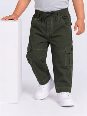 Toddler Boys Cotton Multi Pocket Utility Trouser