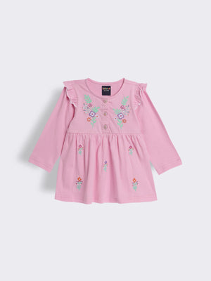 Toddler Girls Floral Embroidered Top