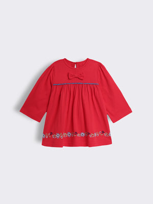Toddler Girls Embroidered Cotton Top