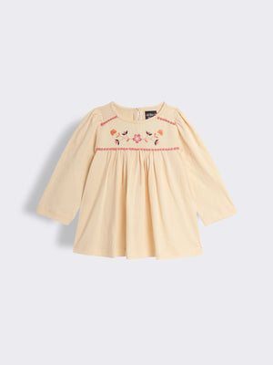 Toddler Girls Embroidered Cotton Top