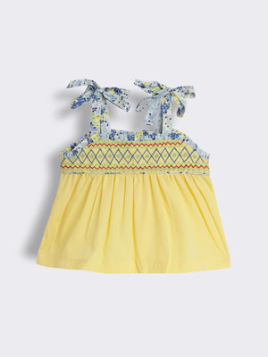 Toddler Girls Cotton Top with Embroidery