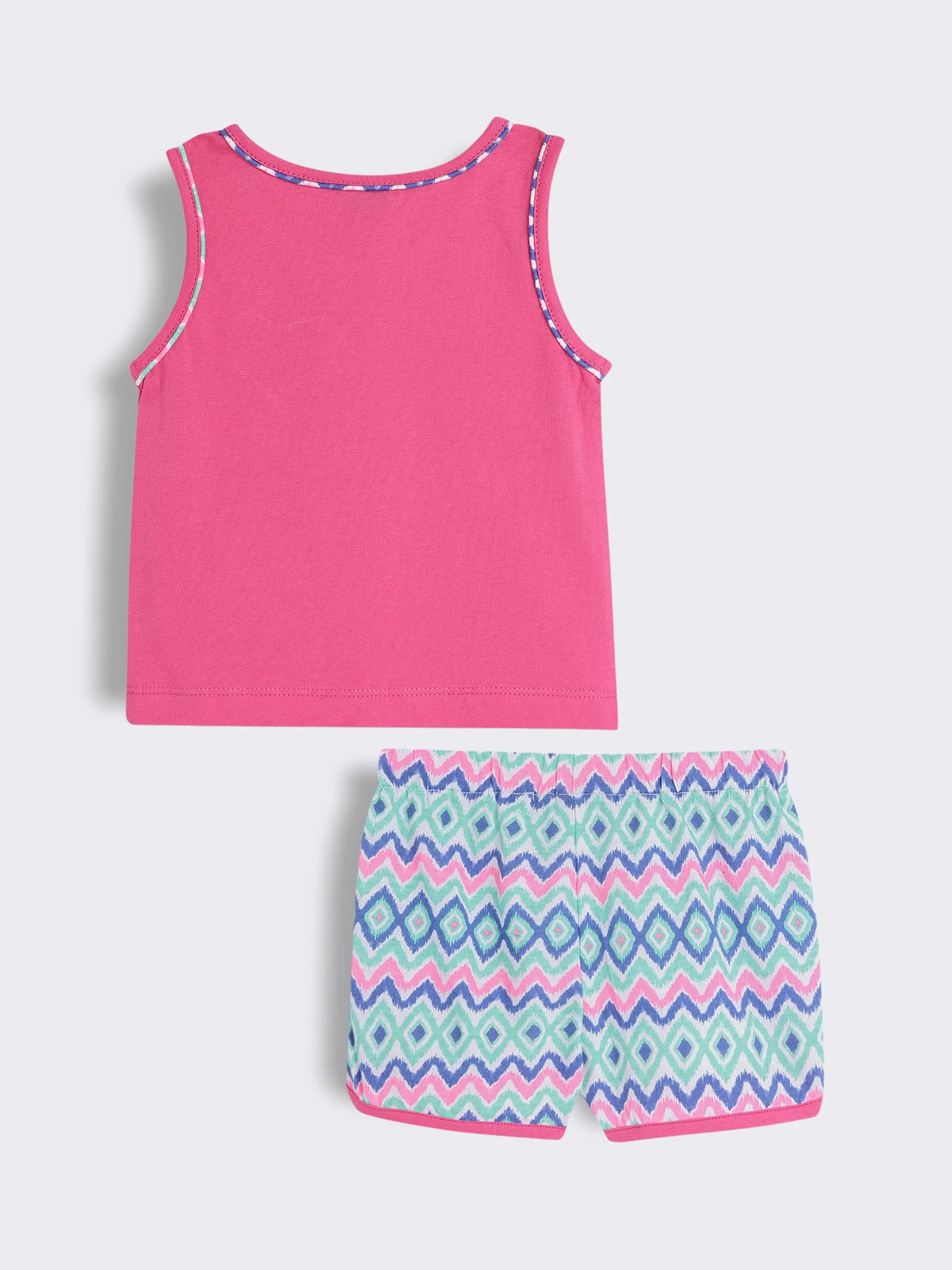 Toddler Girls Cotton Nightwear Set Sleeveless Top with Printed Shorts