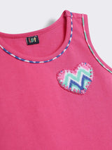 Toddler Girls Cotton Nightwear Set Sleeveless Top with Printed Shorts