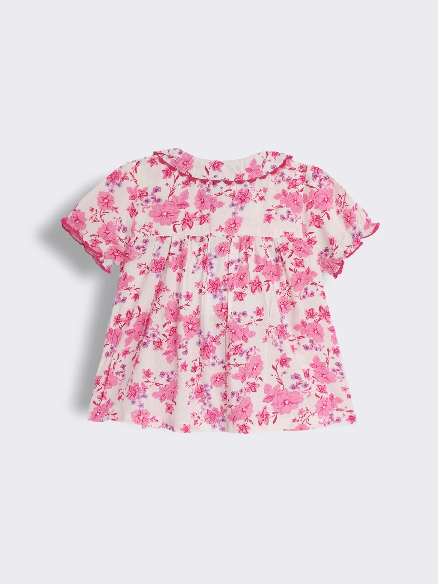 Toddler Girls Printed Cotton Nightwear Set with Shorts