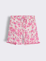 Toddler Girls Printed Cotton Nightwear Set with Shorts